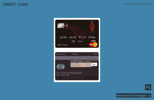 Bahrain Al Salam Bank Mastercard – Beispielvorschau